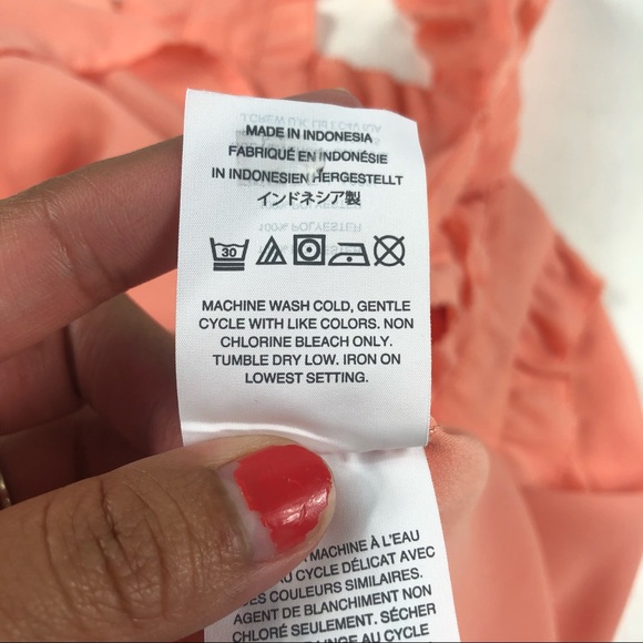 J. Crew drapey wrap-front orange top size 10 - Picture 4 of 5